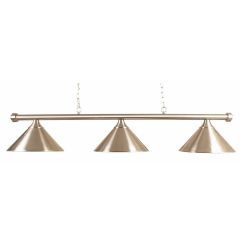 Style 3-shades Brushed steel Lamp